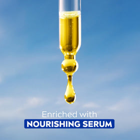 NIVEA pouring gel onto hand showing easy application and lather