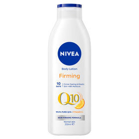 NIVEA Q10 Energy Plus front packaging showing 250 ml bottle benefit