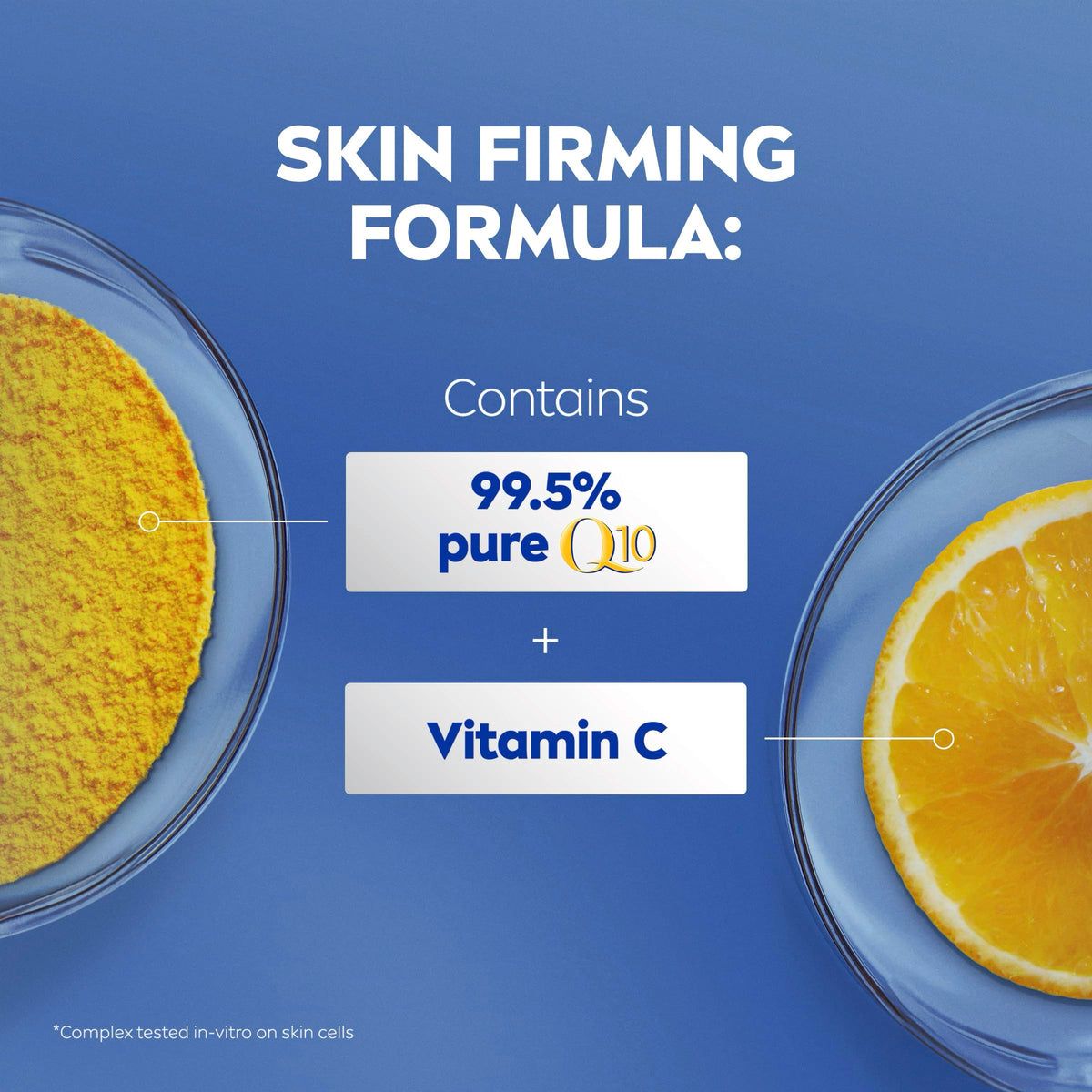 NIVEA Q10 on bathroom shelf in lifestyle setting for daily routine benefit
