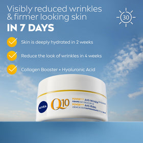 NIVEA Q10 Plus open jar texture demonstrating fast absorption benefit