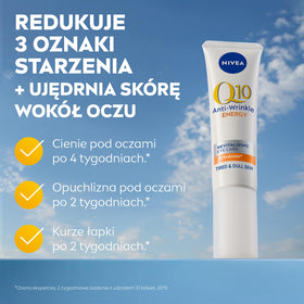 NIVEA eye cream texture in tube, lightweight and quick-absorbing