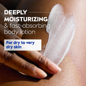 Hand holding NIVEA lotion and gel for scale and convenient at-home use