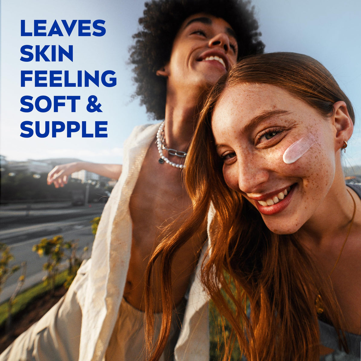 NIVEA Soft jars on bathroom counter for everyday convenience