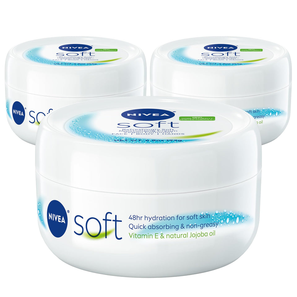 NIVEA front packaging showing jar and brand, highlighting convenient hydration
