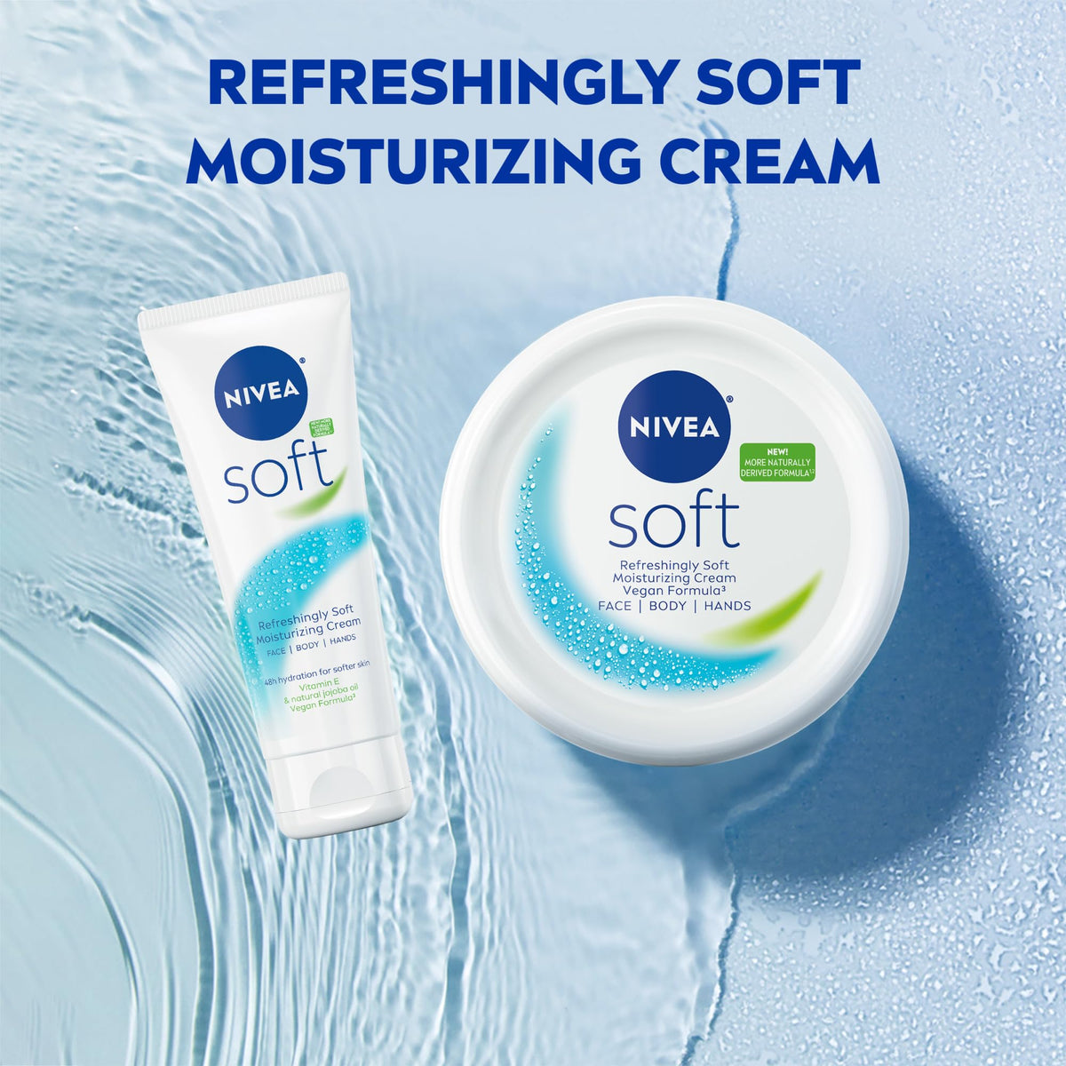 NIVEA jar in a tote bag, travel-ready moisturizer for on-the-go use
