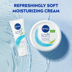 NIVEA jar in a tote bag, travel-ready moisturizer for on-the-go use