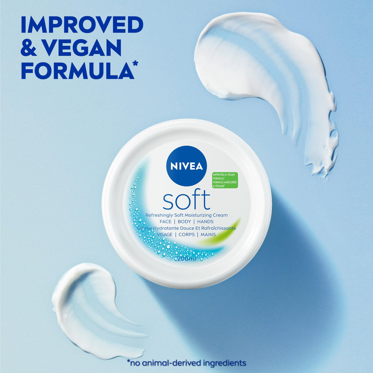 NIVEA Soft jar on bedside table for nightly skin comfort