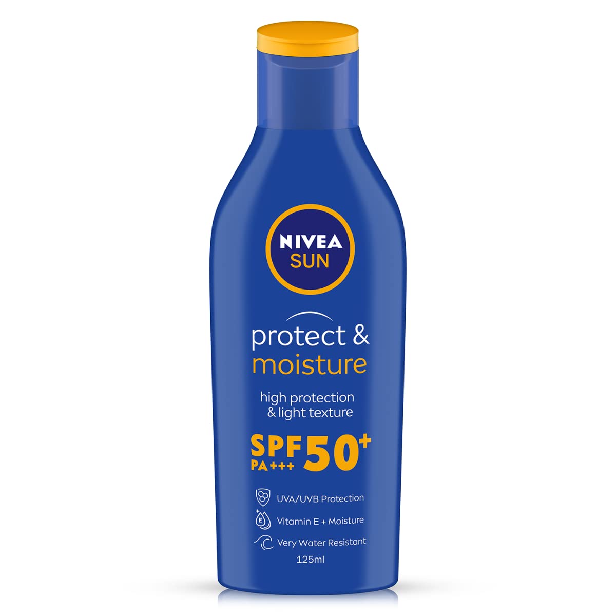 Nivea front packaging showing SPF 50 and hydration benefits