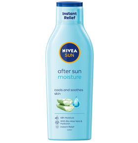 Applying Nivea Sun on forearm to show hydration and smoothing benefit