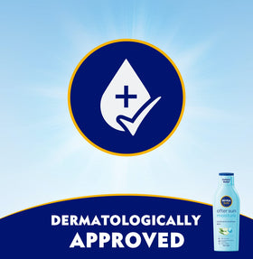 Nivea Sun held in hand showing size and travel-friendly benefit