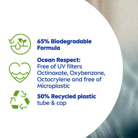 Nivea Sun ingredient label close-up highlighting dermatologically tested formula transparency benefit