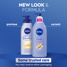 NIVEA pump close-up demonstrating easy dispensing and mess-free use