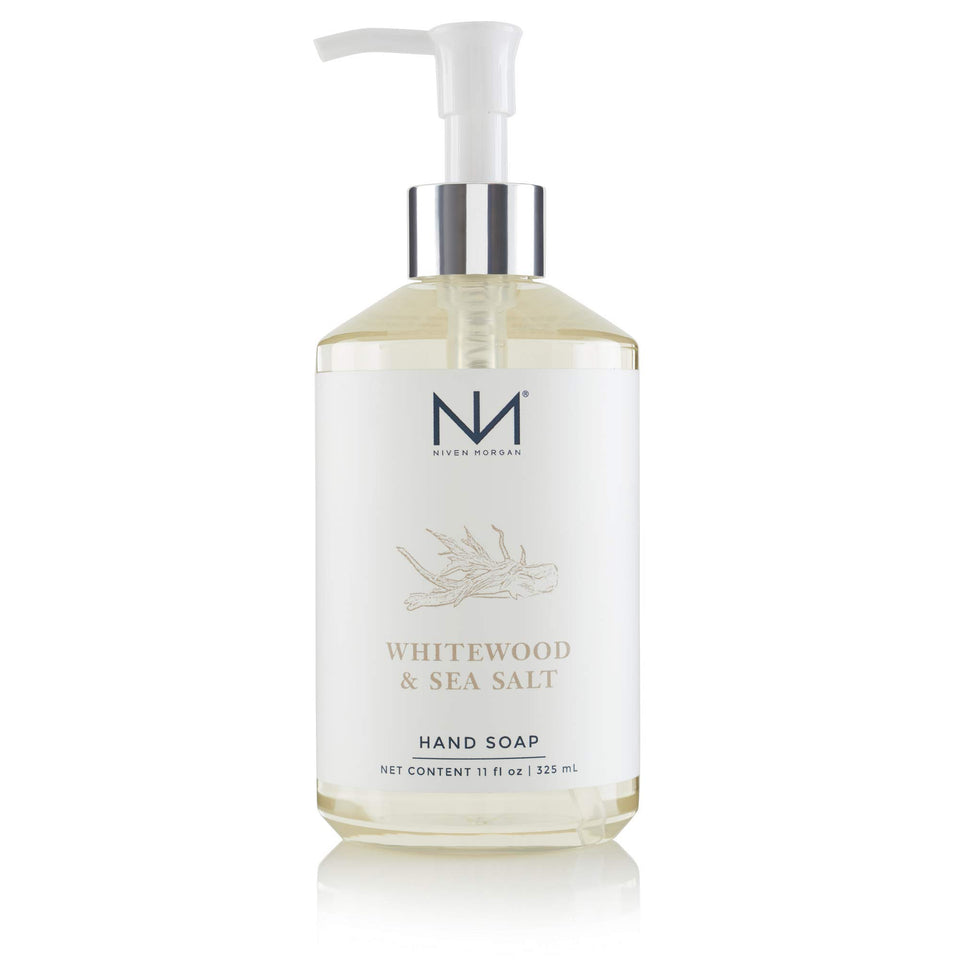 Niven Morgan front label showing scent and gentle moisturizing benefit