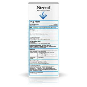 Nizoral bottle close-up highlighting easy dispensing and convenience benefit