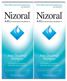 Nizoral front packaging showing brand and fresh blue scent benefit