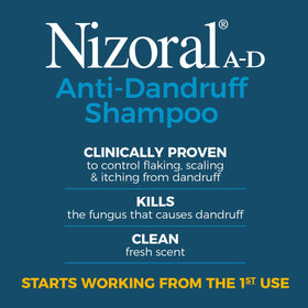 Nizoral hair before and after comparison showing reduced flakes benefit