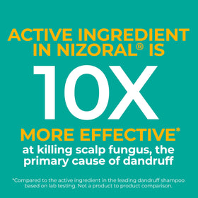 Nizoral lather texture demonstrating cleansing action and gentle foam