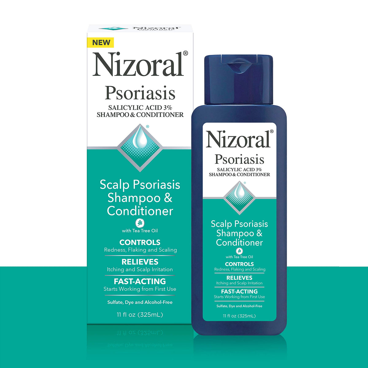 Nizoral texture close-up with rich lather for effective scalp cleansing