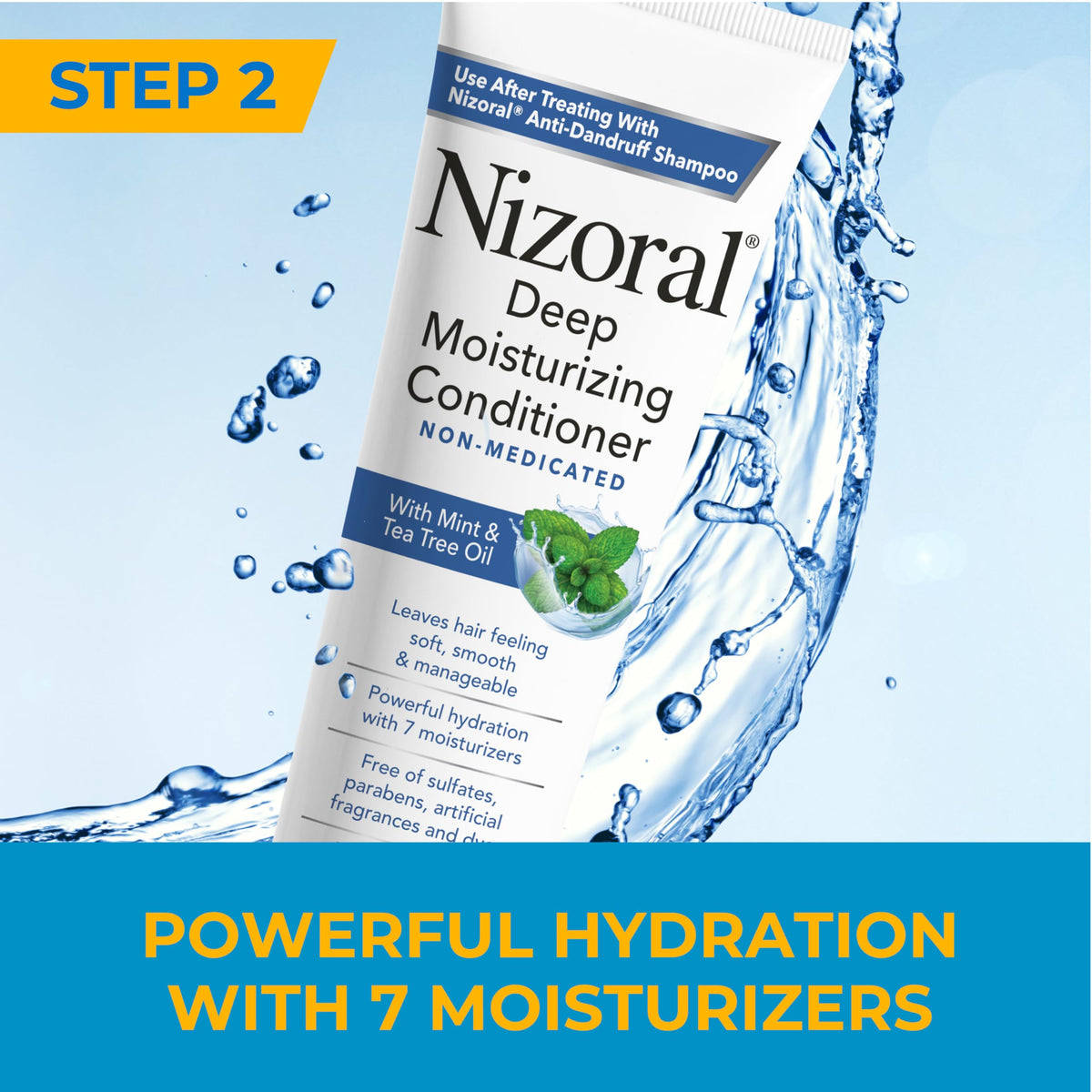 shampoo foam texture from Nizoral demonstrating lather and cleansing action