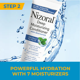 shampoo foam texture from Nizoral demonstrating lather and cleansing action