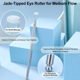 NKQ wand demonstrated along eyelid margin for targeted gland care