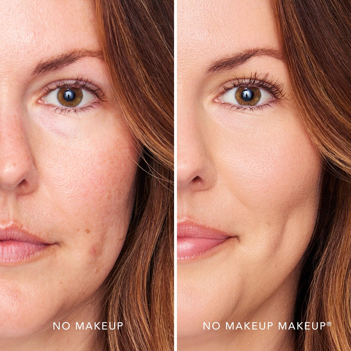 No Makeup Makeup cream-balm texture swipe showing blendable, skin-like coverage