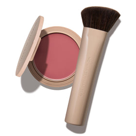 No Makeup Makeup front packaging showing compact and brush, convenient travel-ready kit