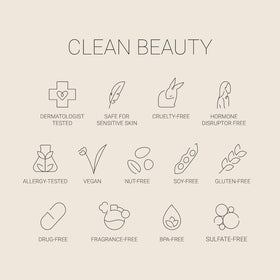No Makeup Makeup laid by a handbag to show everyday portability and quick touch-ups