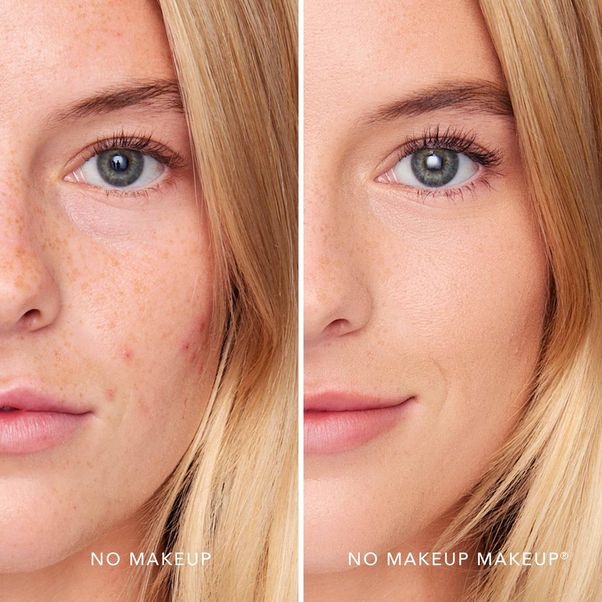 No Makeup Makeup Perfect Foundation Brush bristles close-up for precise, streak-free blending