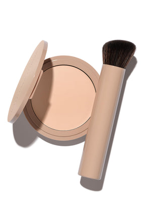 No Makeup Makeup front packaging shot showing porcelain shade and clean design benefit: quick shade ID