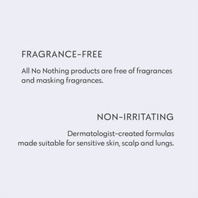 No nothing bathroom lifestyle shot showing gentle routine for sensitive scalp benefit