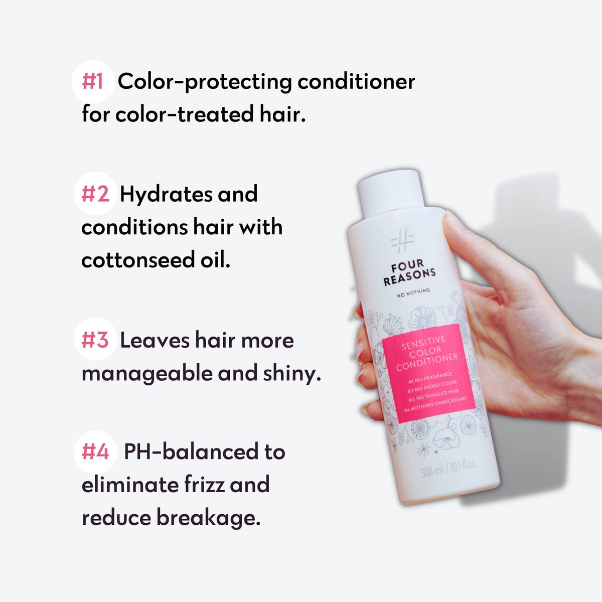No nothing cap and label close-up showing hypoallergenic certification benefit