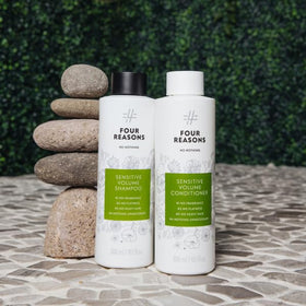 No Nothing conditioner on bathroom shelf, showing minimalist routine benefit
