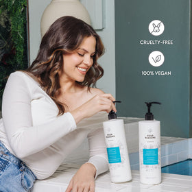 No Nothing bottle staged in a bathroom setting demonstrating daily use convenience