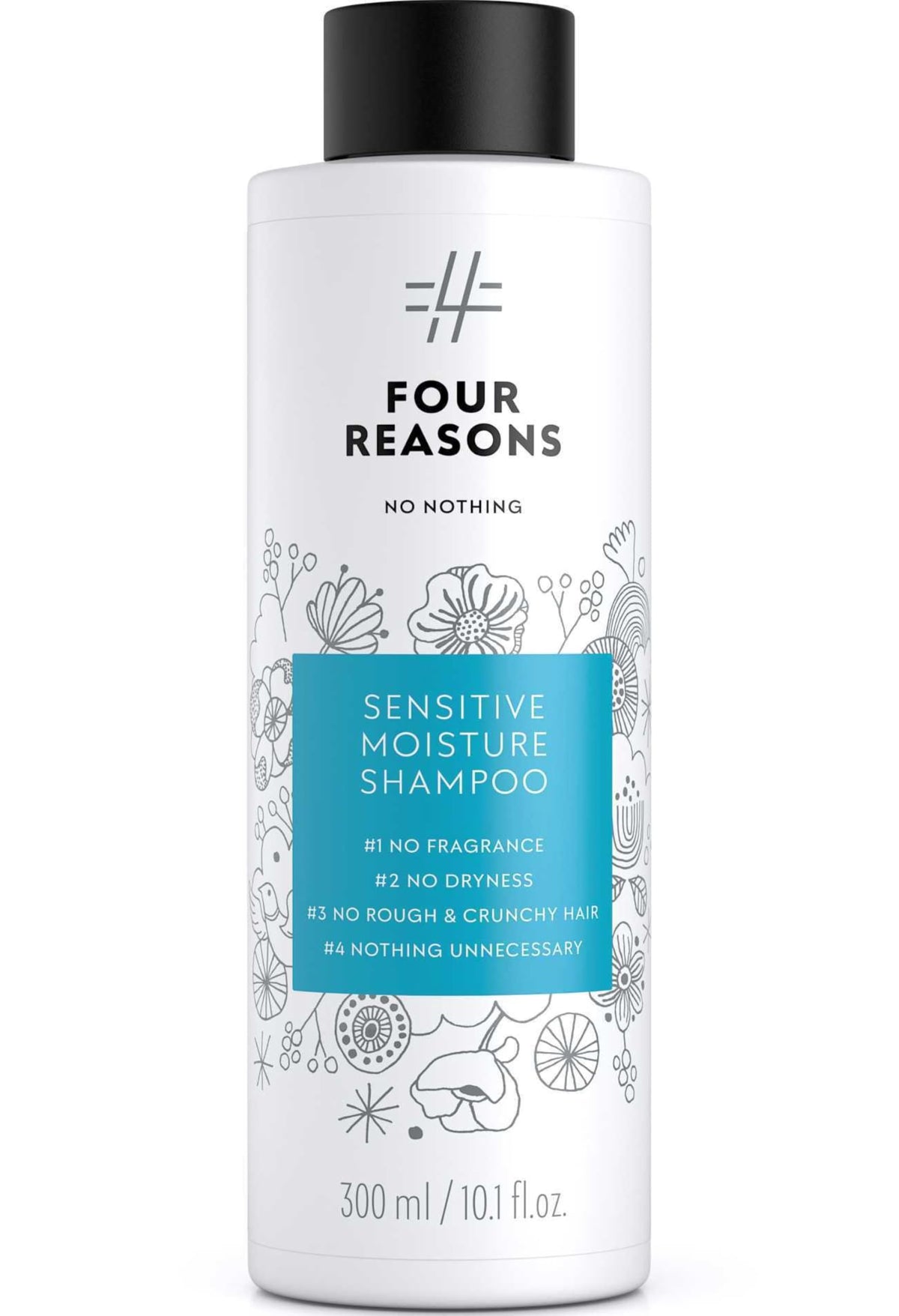 No nothing front bottle shows clean label and gentle hydrating benefit