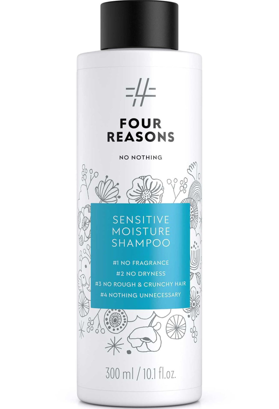 No nothing front bottle shows clean label and gentle hydrating benefit