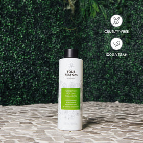 No nothing bottle in shower showing usage and easy rinse benefit