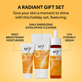 No7 15% Vitamin C serum dropper dispensing clear serum for targeted antioxidant support