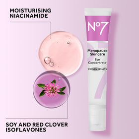 No7 application on model demonstrating targeted under-eye refresh