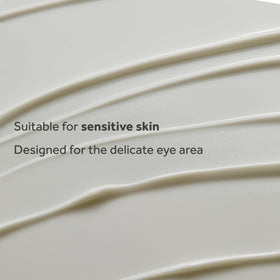 No7 application under eye with gentle tap, demonstrating reduced puffiness