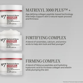 No7 being applied to neck area demonstrating firming support and easy massage-in