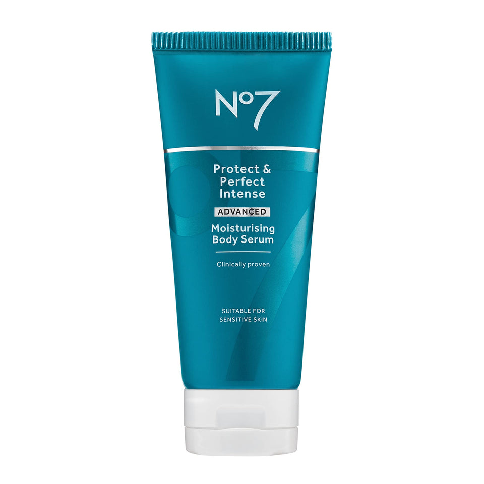 No7 front packaging showing bottle and product name with clear benefit