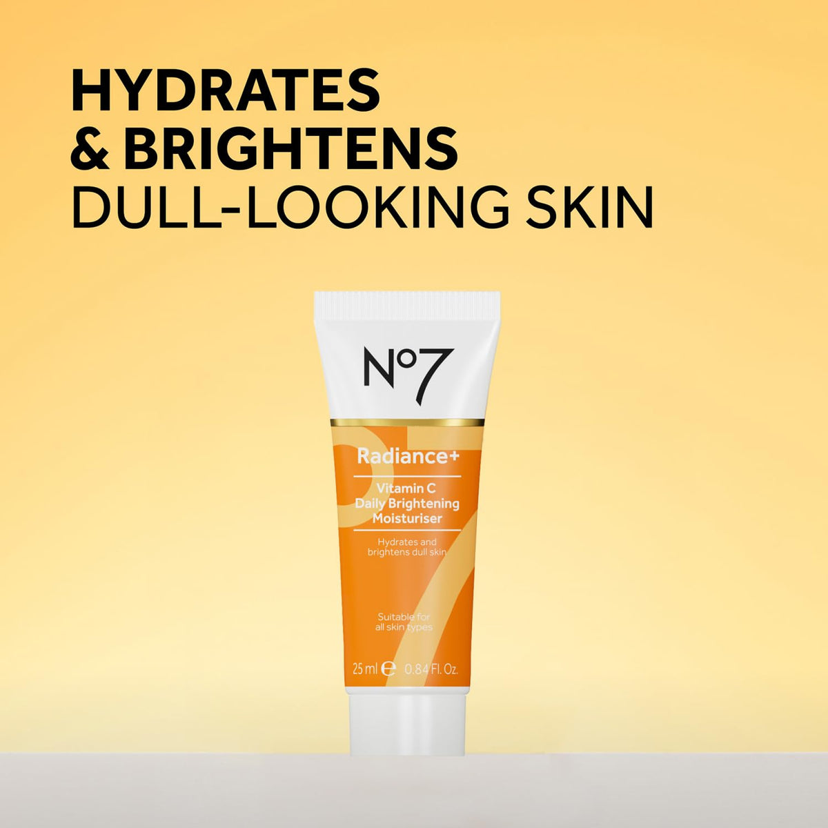 No7 brightening moisturizer texture on fingertip delivering lightweight hydration and glow