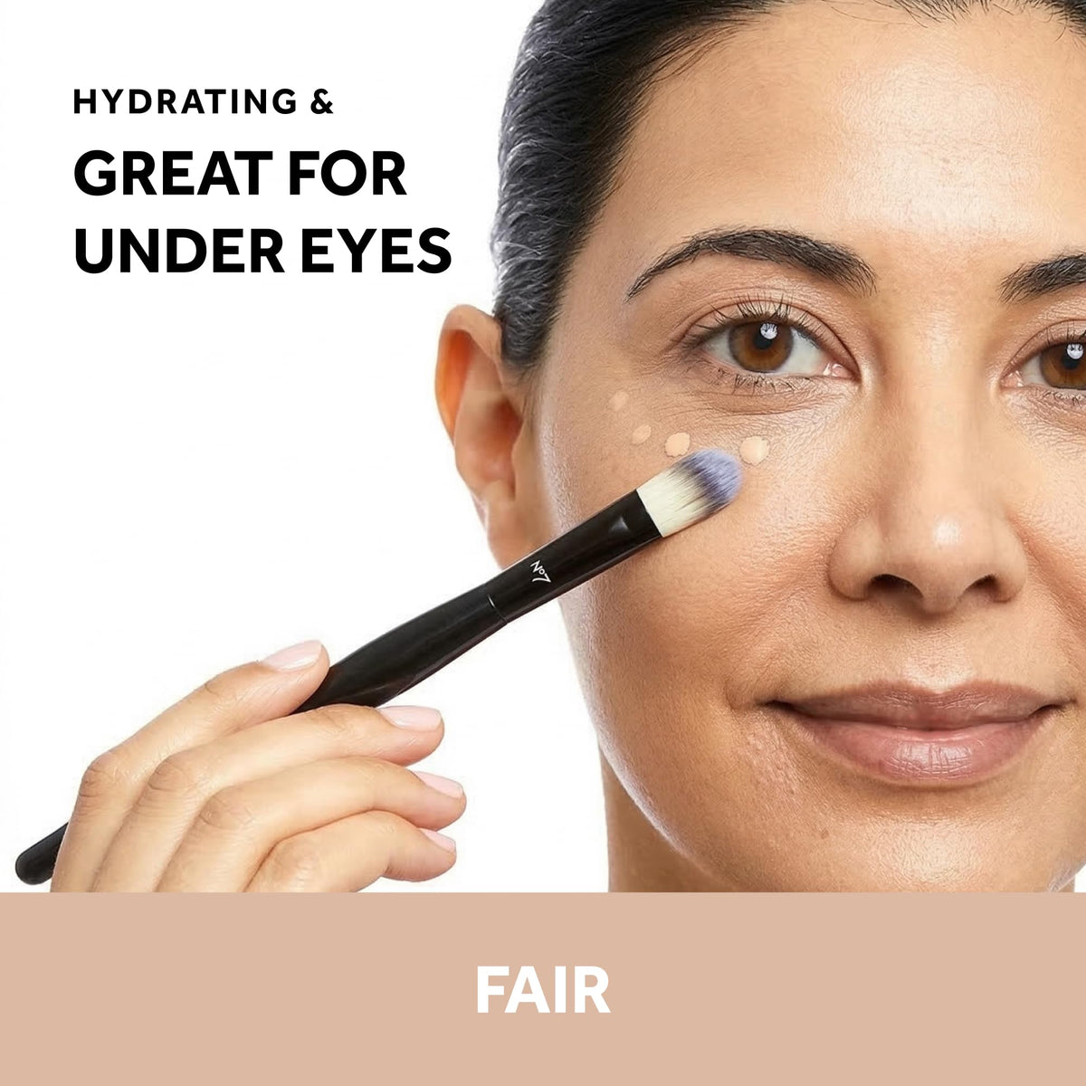 No7 applicator wand close-up showing precise tip for targeted application