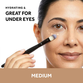 No7 applicator wand with concealer on tip demonstrating smooth application