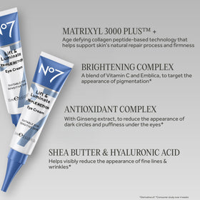 No7 close-up of cream with peptides visible, supporting firmer skin appearance