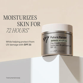 No7 cream texture close-up highlighting smooth hydrating formula