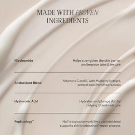 No7 serum size comparison with a coin showing compact 0.5 fl oz travel-ready size