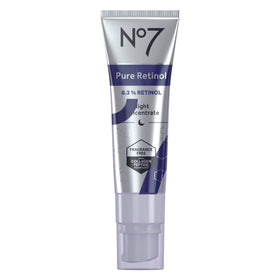 No7 front packaging showing bottle and benefits clearly