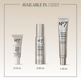 Before and after skin texture focus with No7 improving radiance